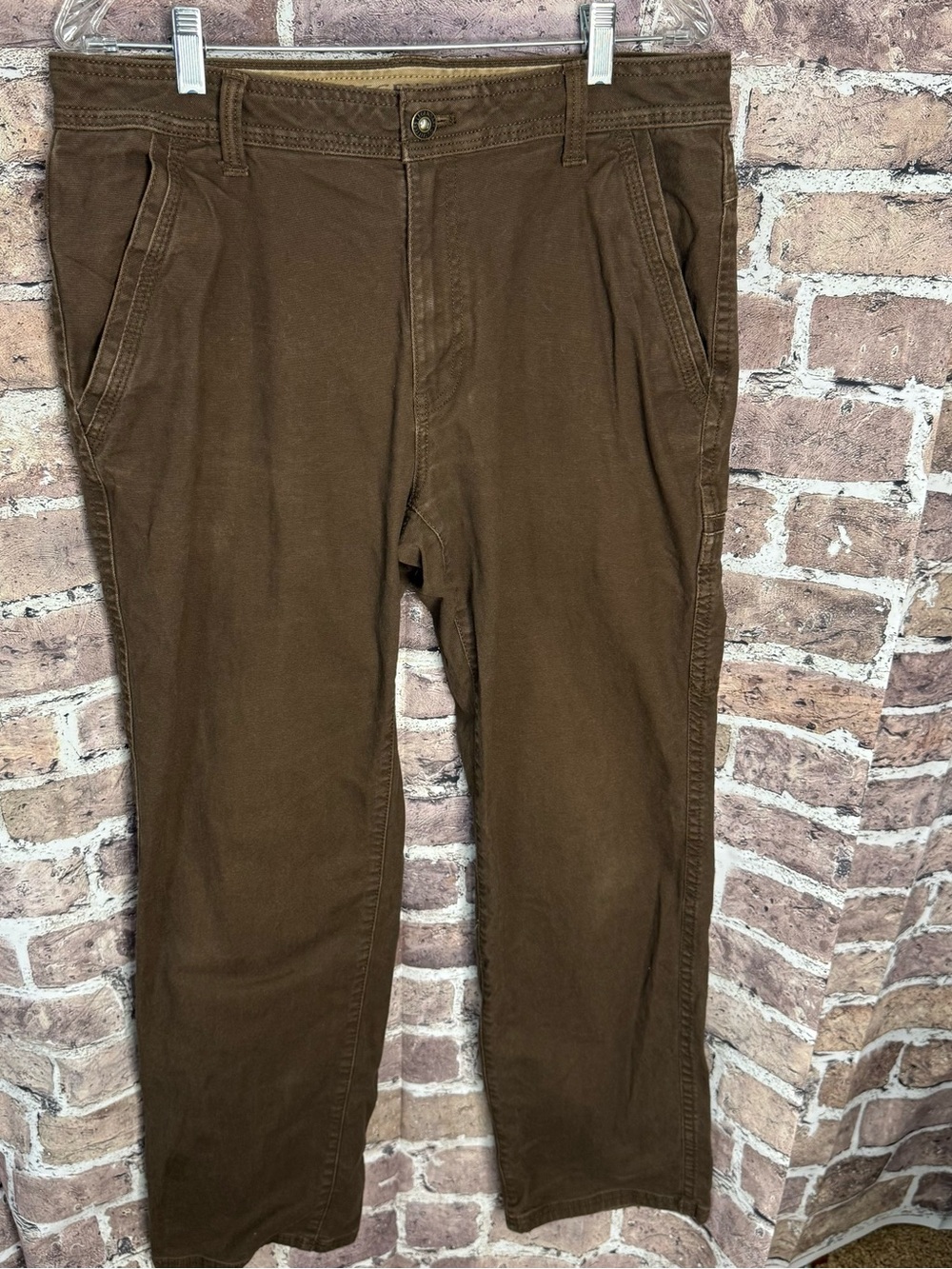 Legendary Outfitters Pants Mens 34x32 Brown Stretch Canvas Outdoor Workwear